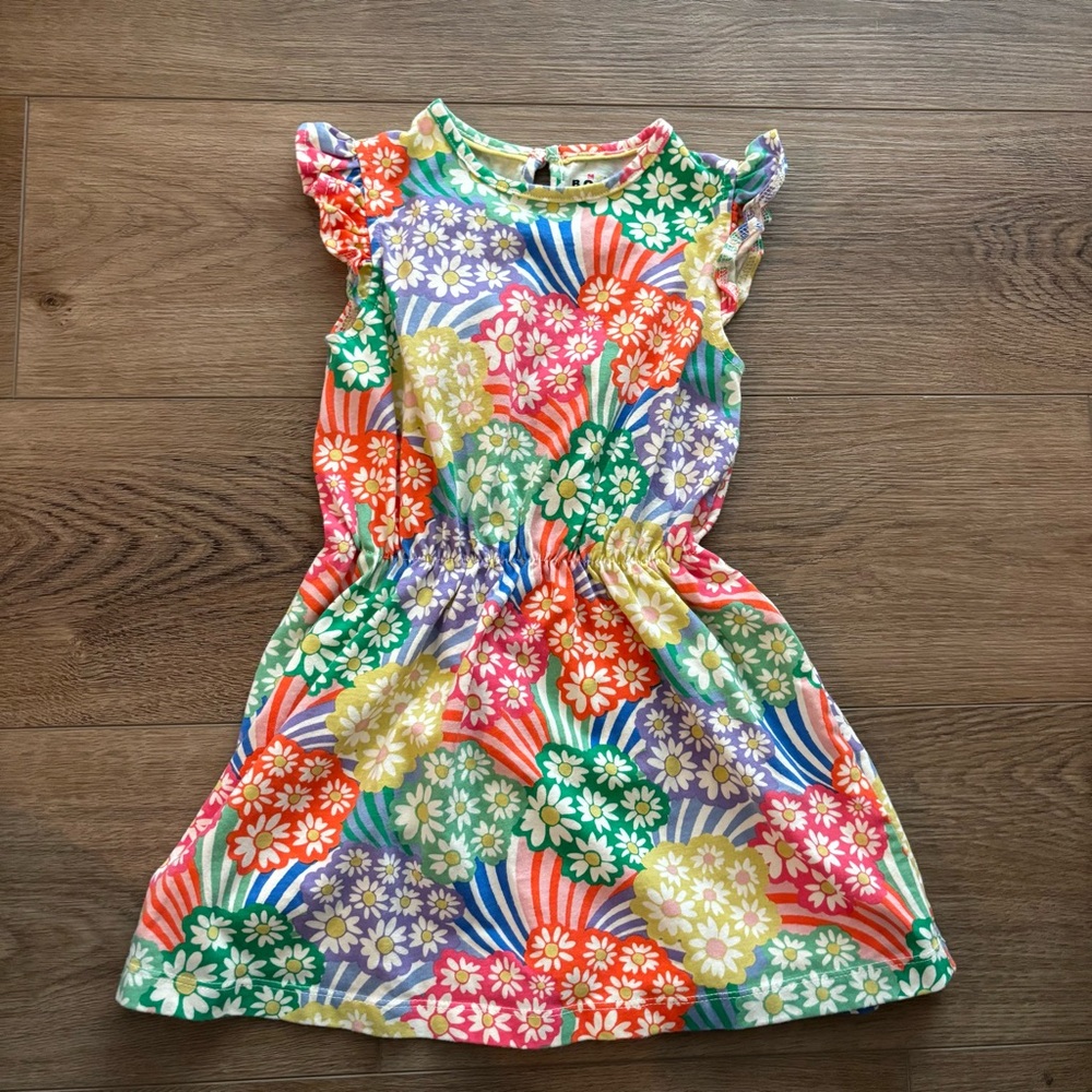 Mini Boden Colorful Floral Kids Dress